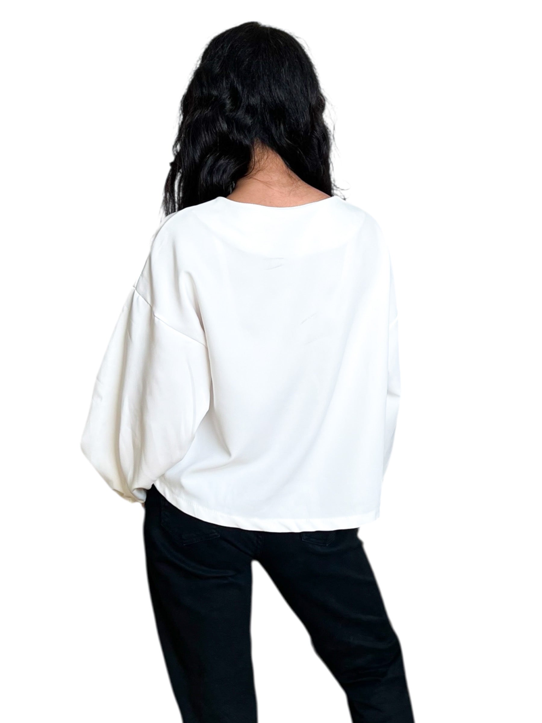 Elegante Bluse in weiß