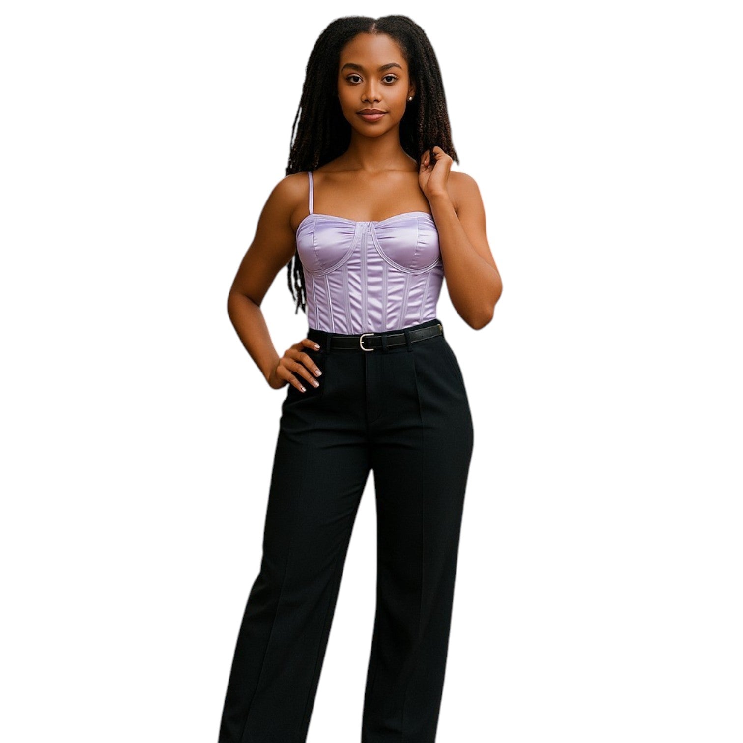 Body, aus Satin mit Körbchen - Elissima