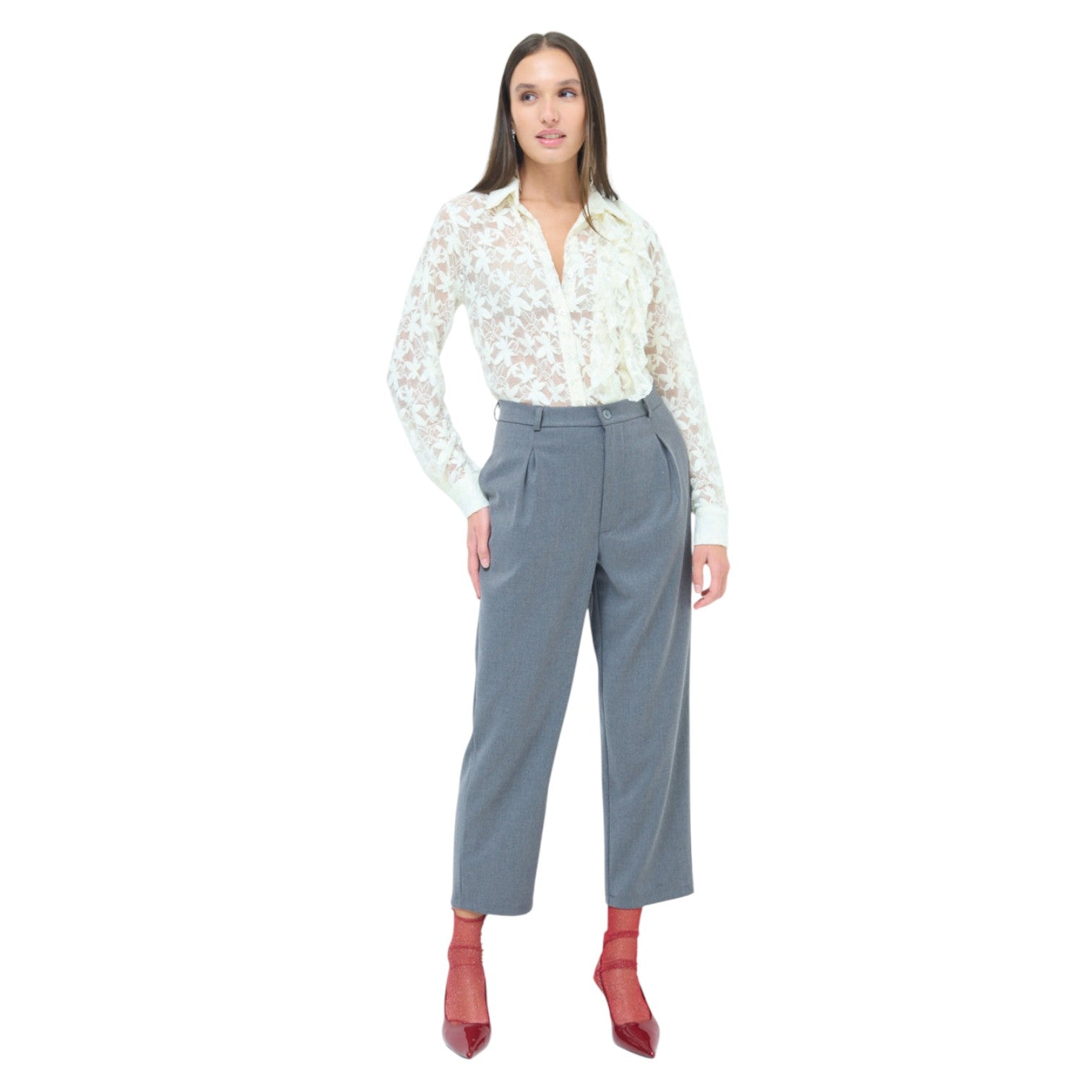 Hochtaillierte Stoffhose - elegant im Büro oder auf Events - Elissima