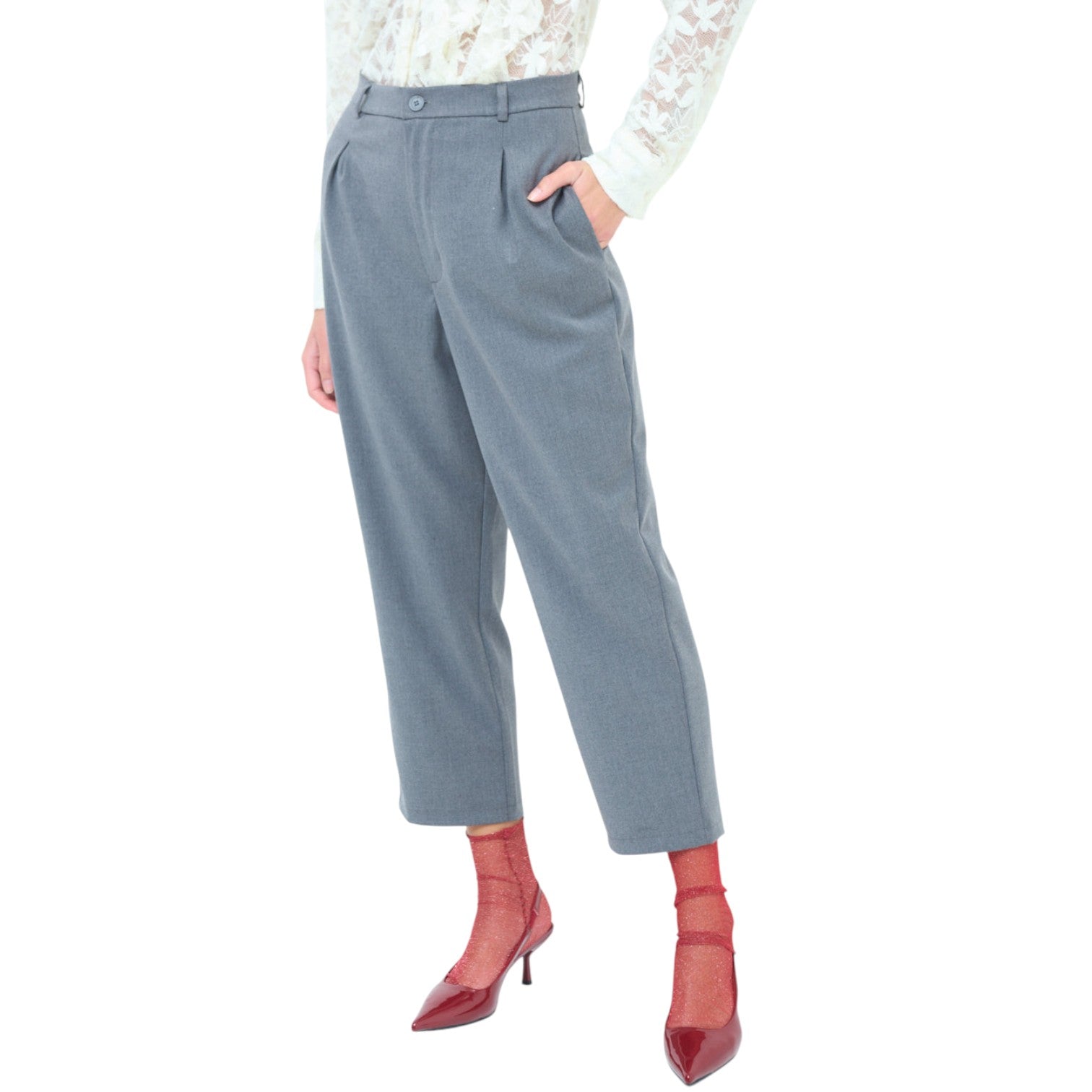 Hochtaillierte Stoffhose - elegant im Büro oder auf Events - Elissima