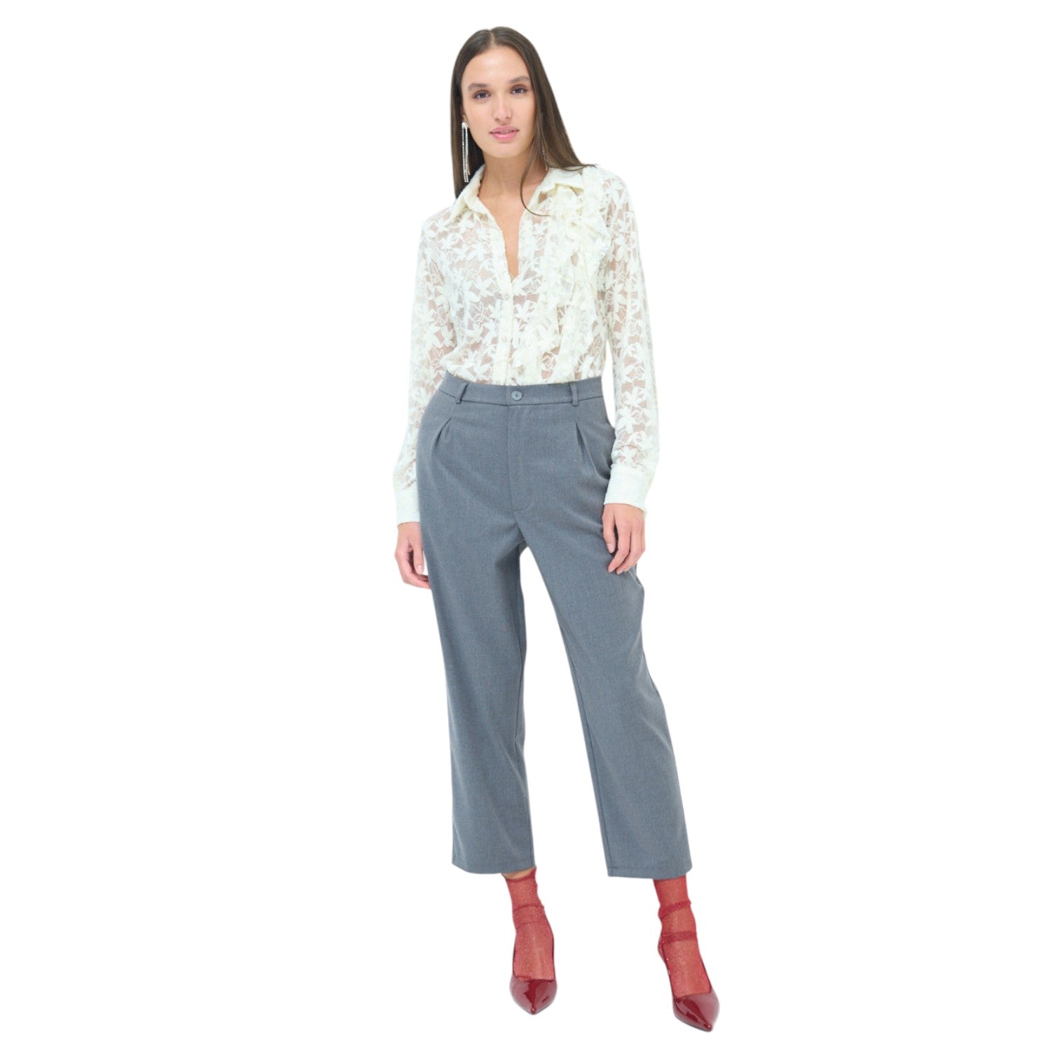 Hochtaillierte Stoffhose - elegant im Büro oder auf Events - Elissima