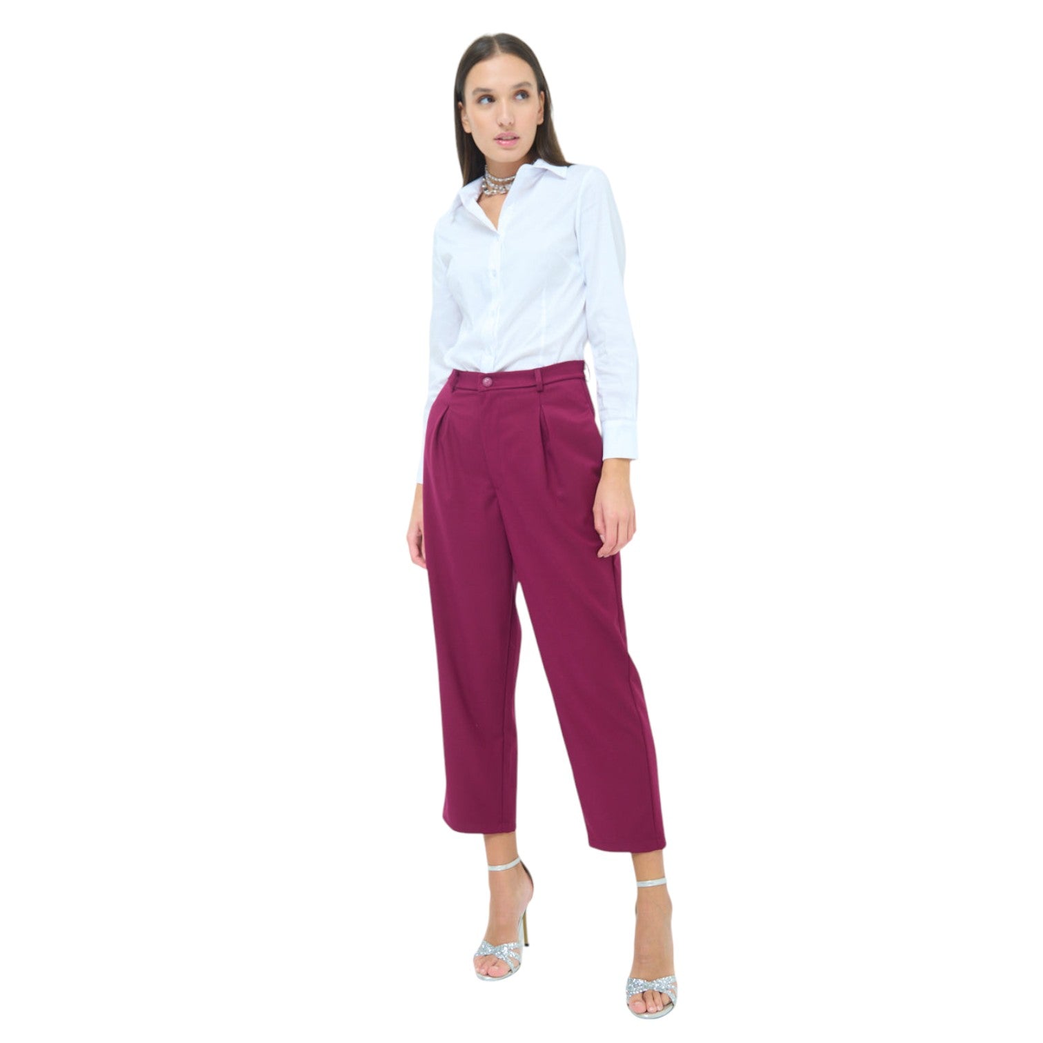 Hochtaillierte Stoffhose - elegant im Büro oder auf Events - Elissima