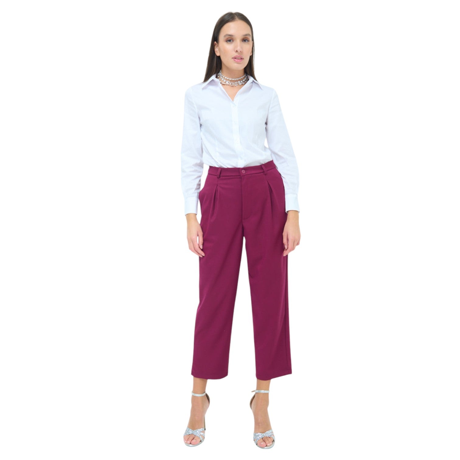 Hochtaillierte Stoffhose - elegant im Büro oder auf Events - Elissima