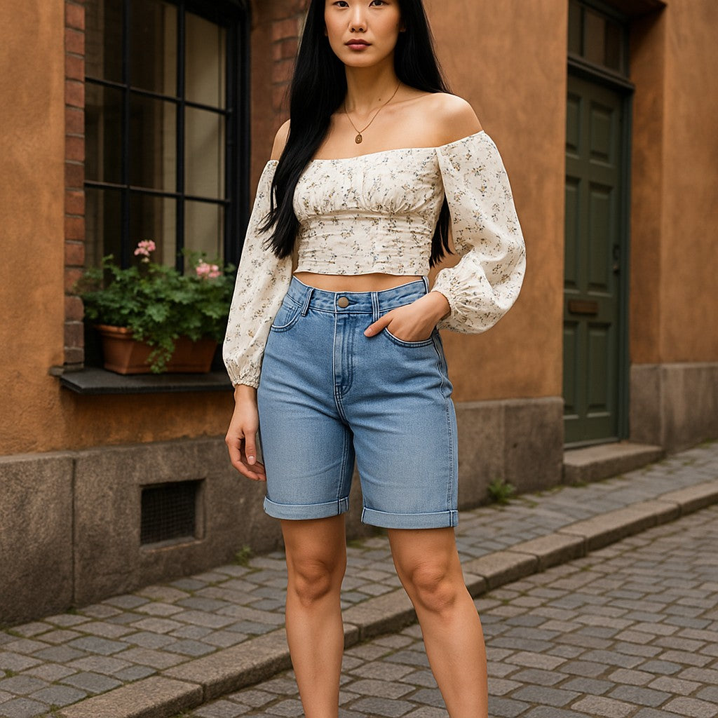 Top mit Blumenmuster - Elissima