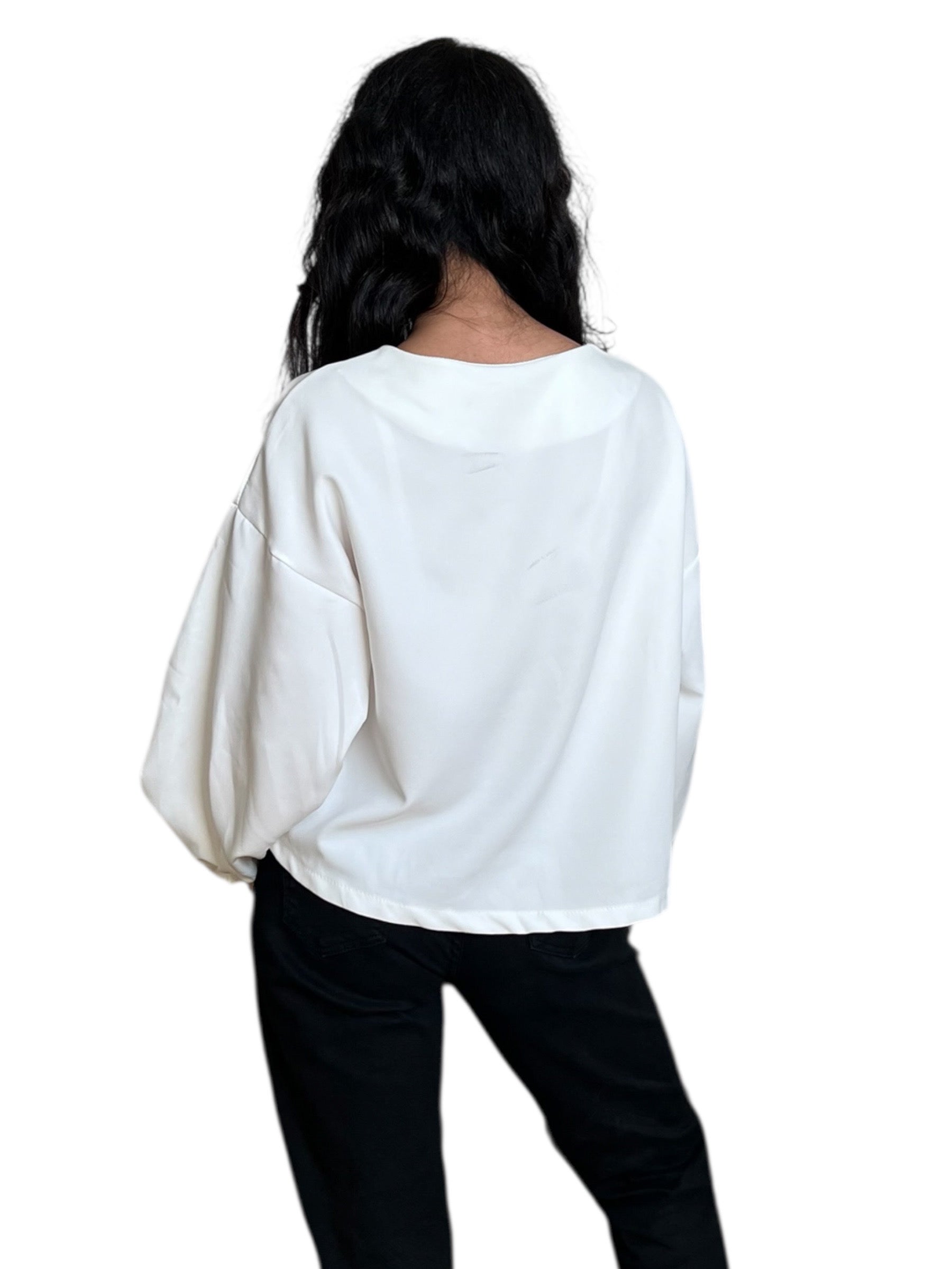Elegante Bluse in weiß
