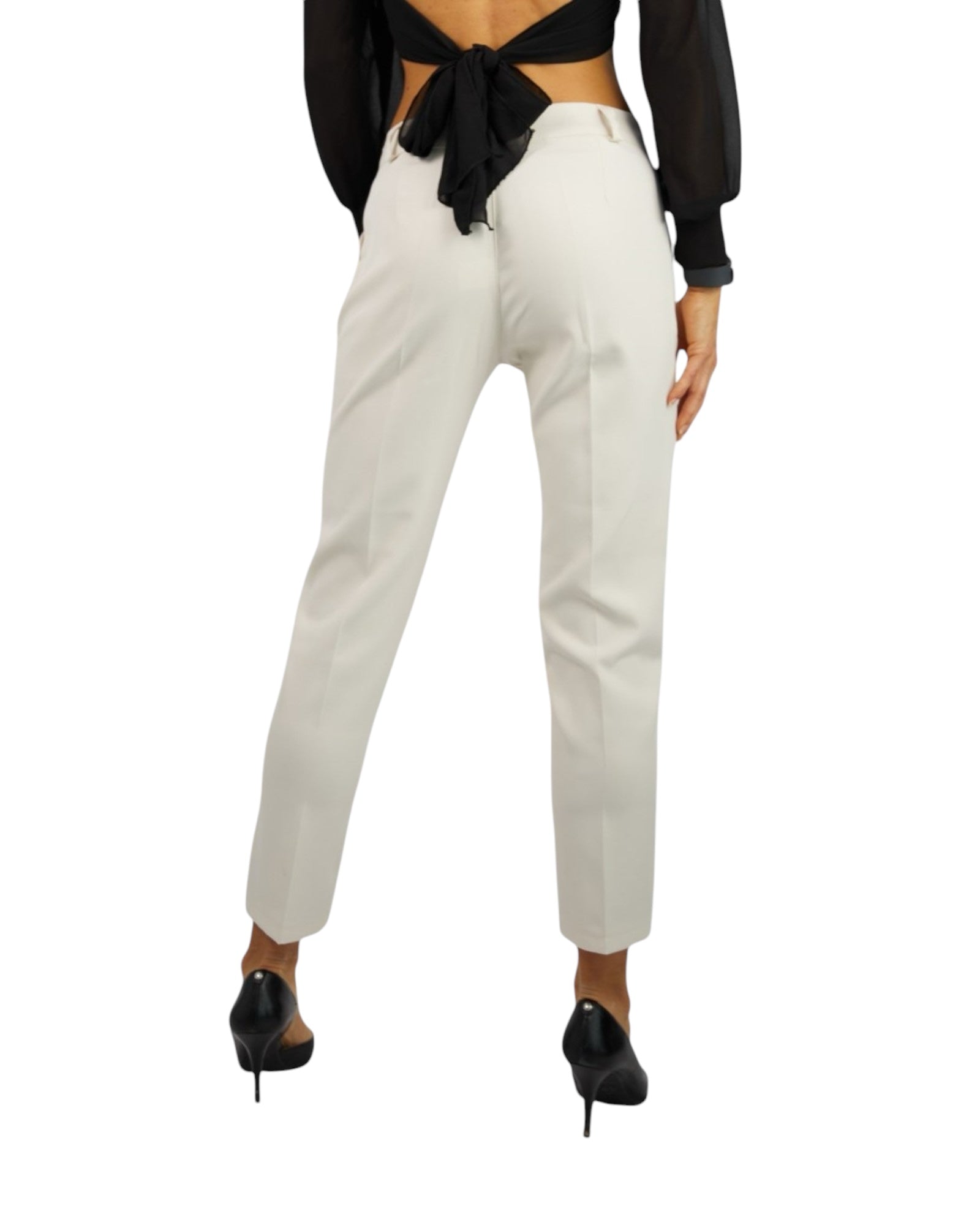 Elegante Stoffhose in Beige - Elissima