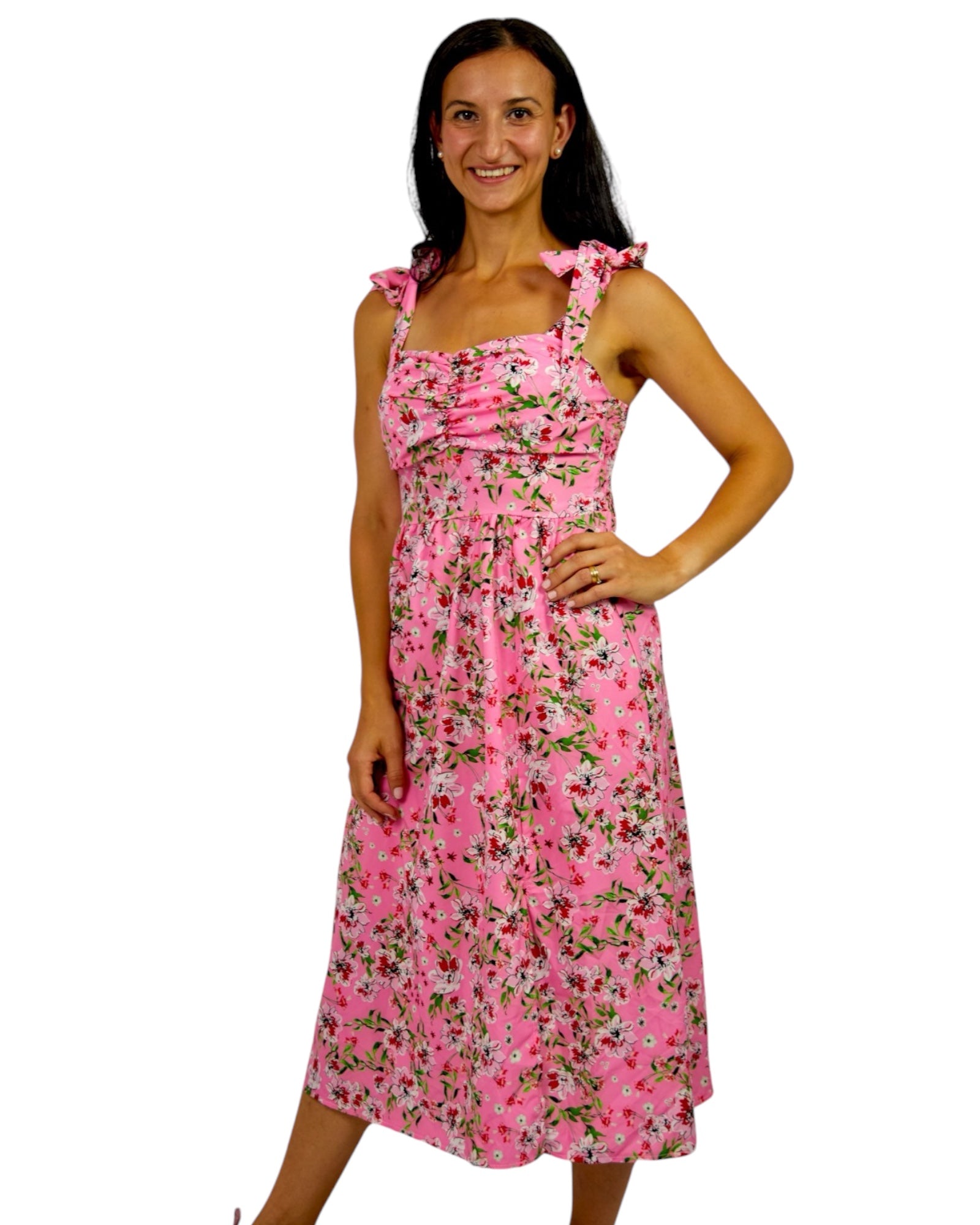 Sommerkleid mit Blumenmuster - Elissima