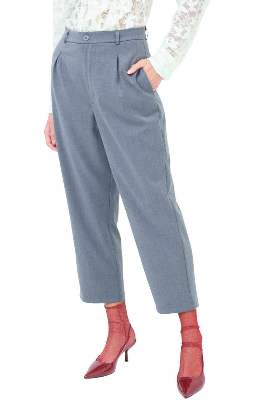 Hochtaillierte Stoffhose - elegant im Büro oder auf Events - Elissima