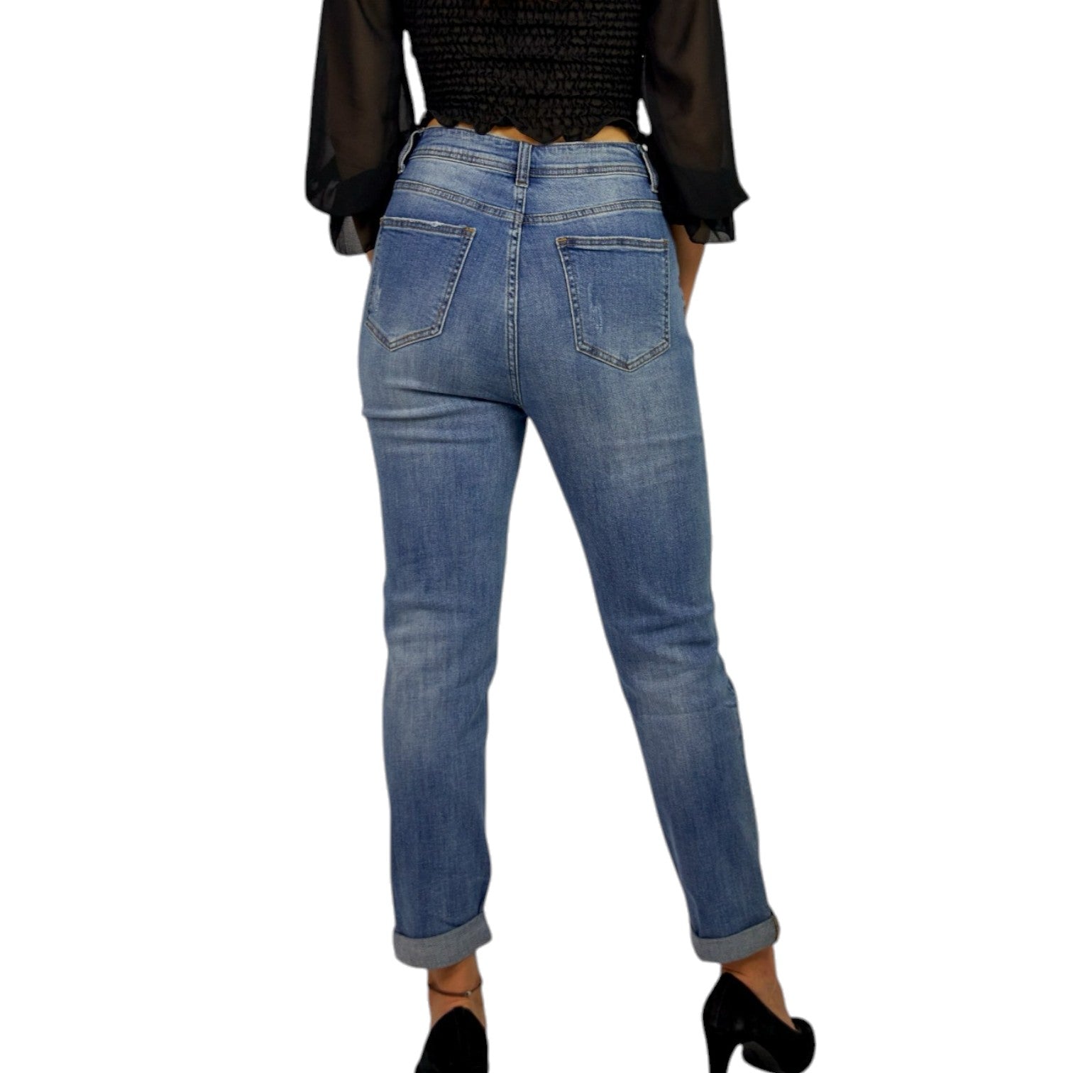 Jeans mit hoher Taille - Elissima