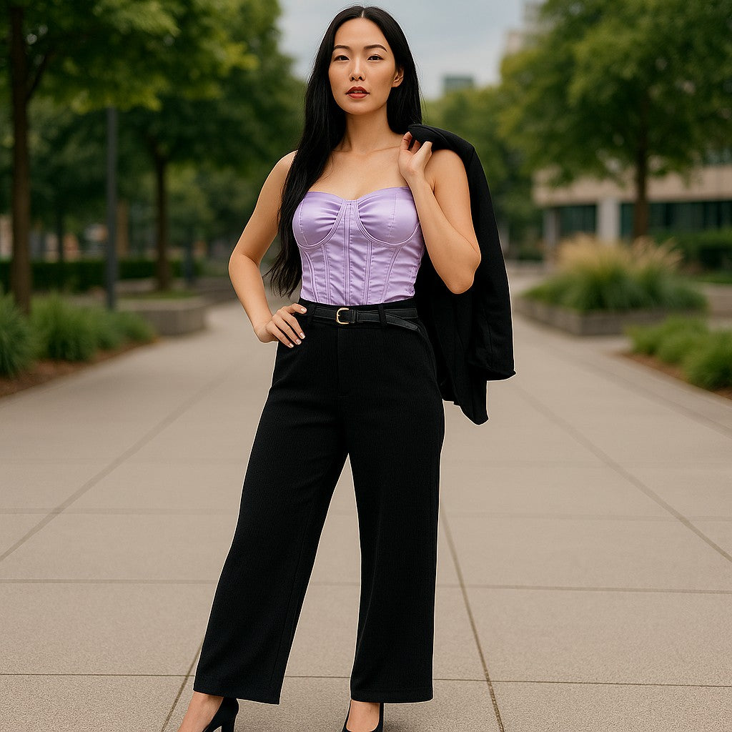 Elegante Hose Wide leg in schwarz - klassisch & zeitlos - Elissima