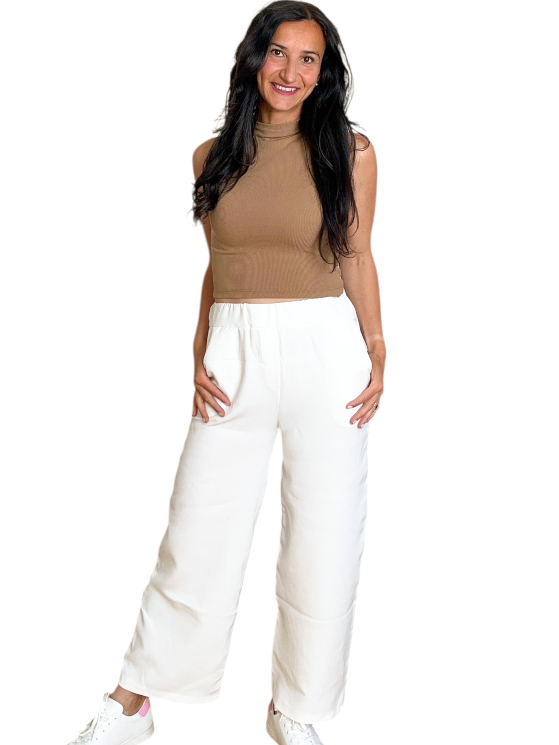 Elegante Wide-Leg Hose in weiß