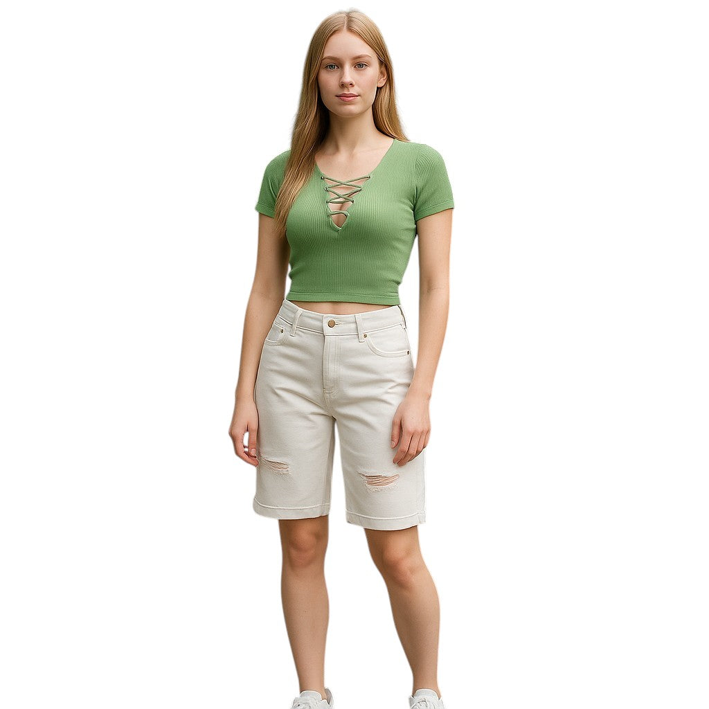 Bermuda Shorts in weiß - Elissima 