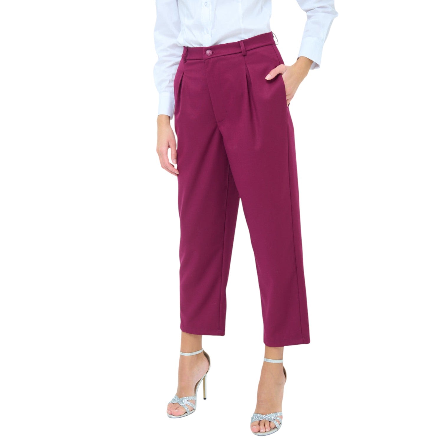 Hochtaillierte Stoffhose - elegant im Büro oder auf Events