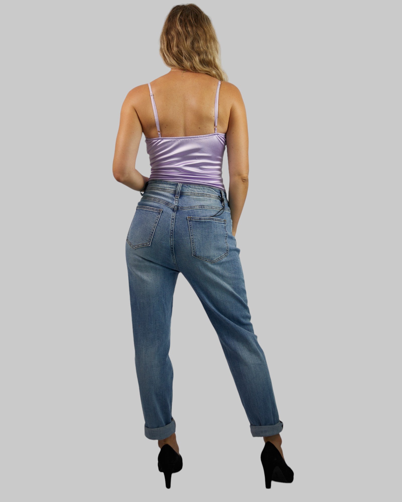 Jeans mit hoher Taille