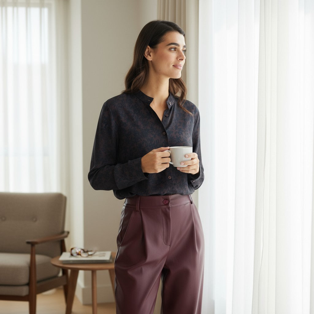 Bluse mit Blumenmuster - Elissima 