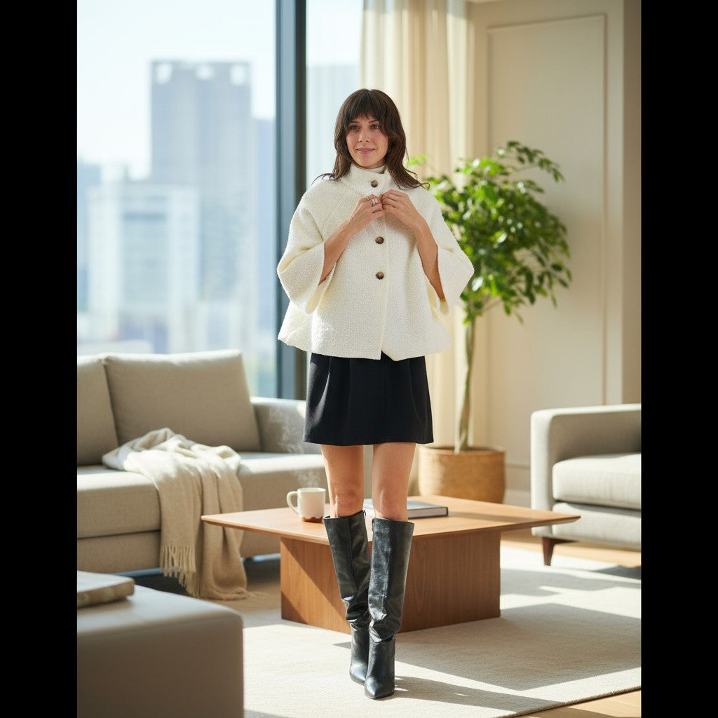 Elegante Jacke im Cape-Style - Elissima 